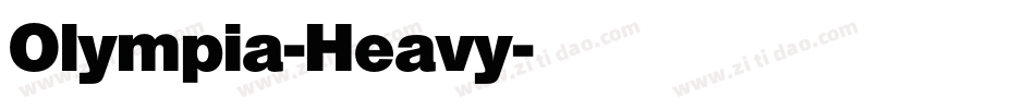 Olympia-Heavy字体转换
