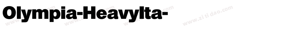 Olympia-HeavyIta字体转换