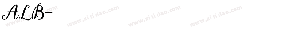 ALB字体转换