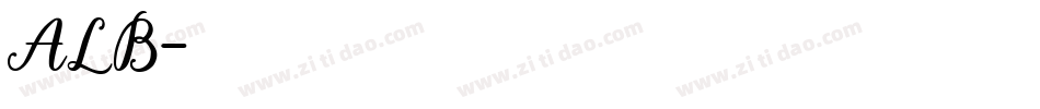 ALB字体转换