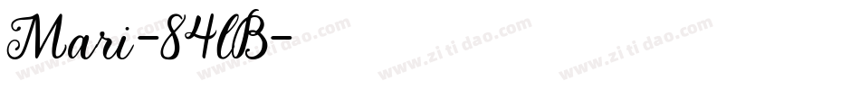 Mari-84lB字体转换