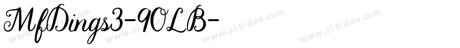MfDings3-90LB字体转换