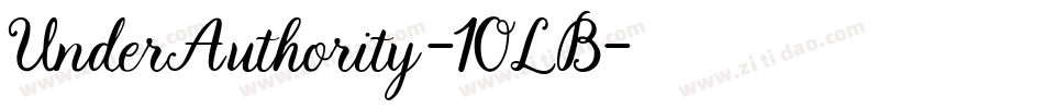 UnderAuthority-10LB字体转换