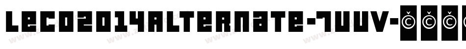 Leco2014Alternate-7vvV字体转换