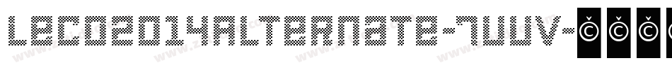 Leco2014Alternate-7vvV字体转换