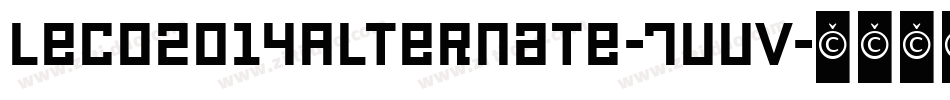Leco2014Alternate-7vvV字体转换