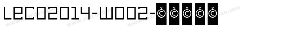Leco2014-wOOz字体转换