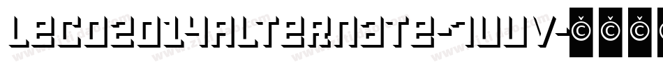 Leco2014Alternate-7vvV字体转换
