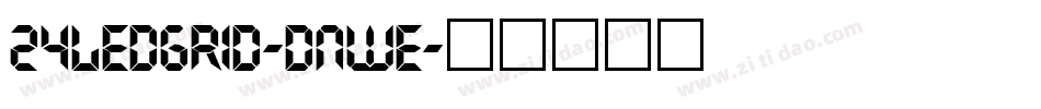 24LedGrid-dnwE字体转换