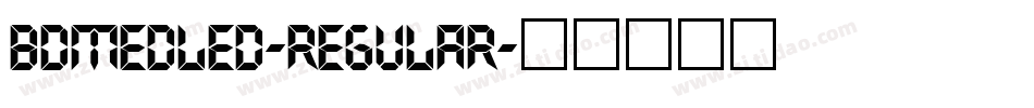 BDMedLed-Regular字体转换