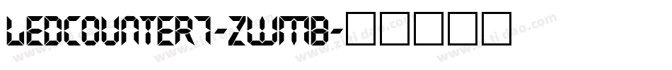 LedCounter7-ZwMB字体转换