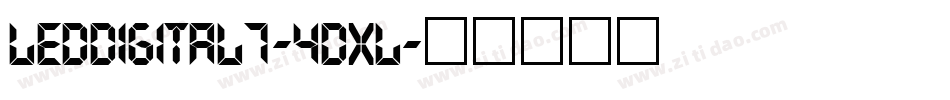 LedDigital7-4dXl字体转换