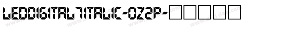 LedDigital7Italic-0z2P字体转换