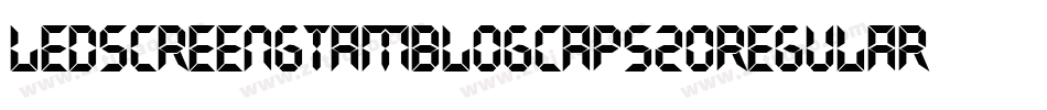 LedScreenGtamblogCaps20Regular-vP07字体转换