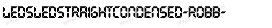 LedSledStraightCondensed-roBB字体转换