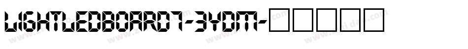 LightLedBoard7-3ydM字体转换