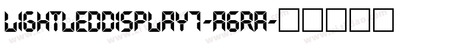 LightLedDisplay7-A6RA字体转换