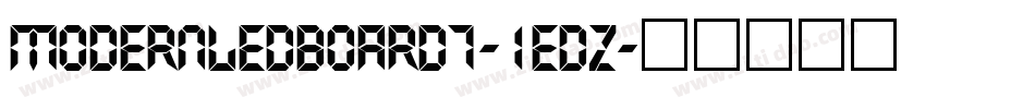 ModernLedBoard7-1eDZ字体转换