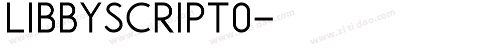 LibbyScript_0字体转换