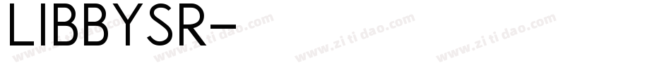 libbysr字体转换