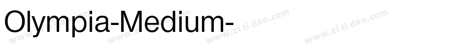 Olympia-Medium字体转换