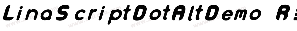 LinaScriptDotAltDemo-R3xe字体转换