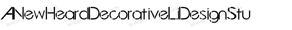 ANewHeardDecorativeLjDesignStudiosDecorativa-EeBl字体转换