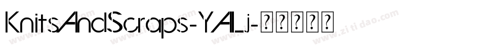 KnitsAndScraps-YALj字体转换 KnitsAndScraps-YALj字体转换