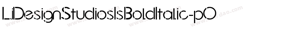 LjDesignStudiosIsBoldItalic-pOGK字体转换