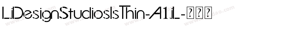 LjDesignStudiosIsThin-A1jL字体转换