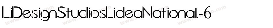 LjDesignStudiosLideaNational-62A1字体转换