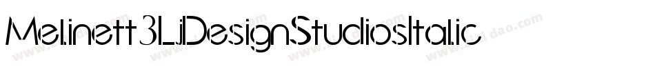 Melinett3LjDesignStudiosItalic-vqpL字体转换