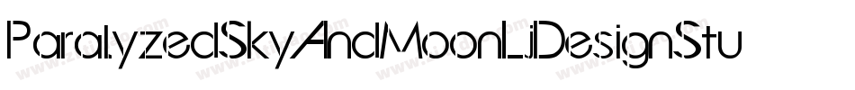 ParalyzedSkyAndMoonLjDesignStudiosGrunge-YW68字体转换