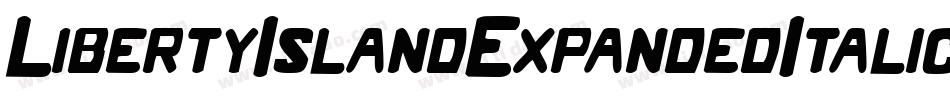 LibertyIslandExpandedItalic-JoLm字体转换