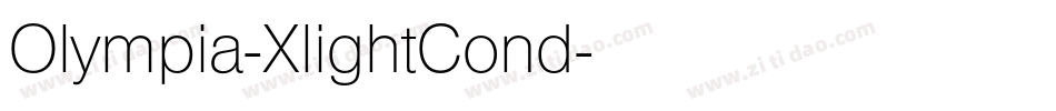 Olympia-XlightCond字体转换