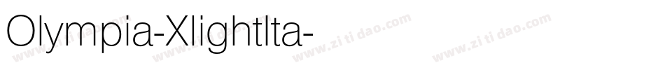 Olympia-XlightIta字体转换
