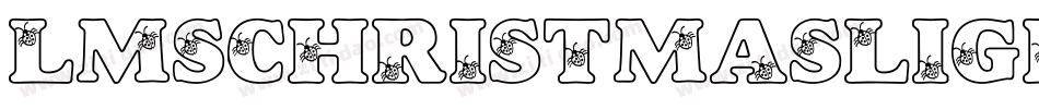 LmsChristmasLights-RJM6字体转换