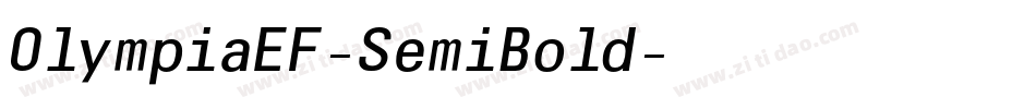 OlympiaEF-SemiBold字体转换