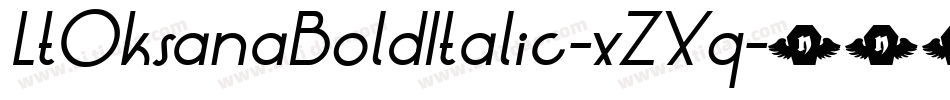 LtOksanaBoldItalic-xZXq字体转换