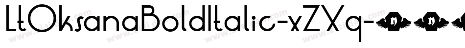 LtOksanaBoldItalic-xZXq字体转换