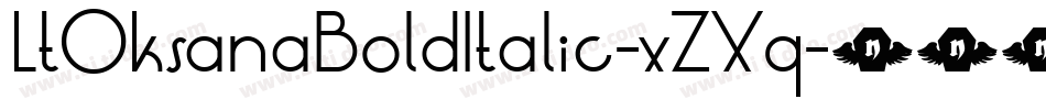 LtOksanaBoldItalic-xZXq字体转换