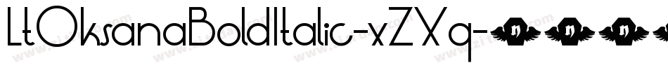 LtOksanaBoldItalic-xZXq字体转换