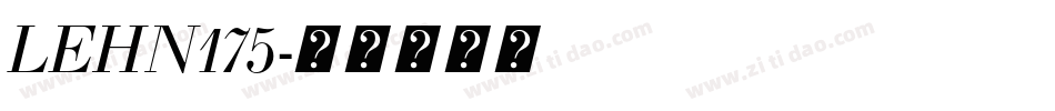 LEHN175字体转换