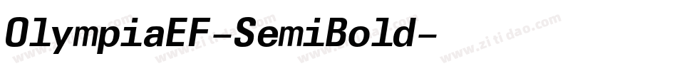 OlympiaEF-SemiBold字体转换