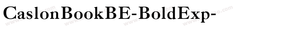 CaslonBookBE-BoldExp字体转换
