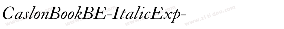 CaslonBookBE-ItalicExp字体转换