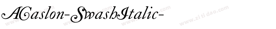 ACaslon-SwashItalic字体转换