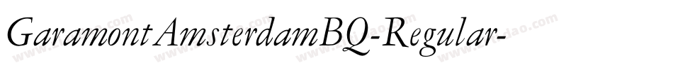 GaramontAmsterdamBQ-Regular字体转换