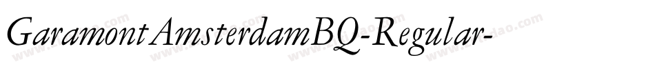 GaramontAmsterdamBQ-Regular字体转换