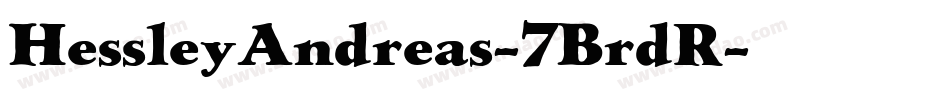 HessleyAndreas-7BrdR字体转换